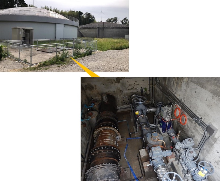 上田子配水池マイクロ水力発電所の工事が完了