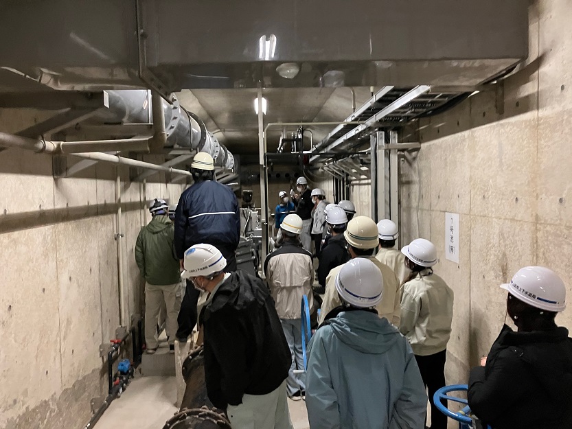 令和４年度 第４回　長野県水道事業実務研修会　上野配水池マイクロ水力発電所見学