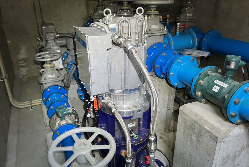 北の原配水池マイクロ水力発電所のようす(4)