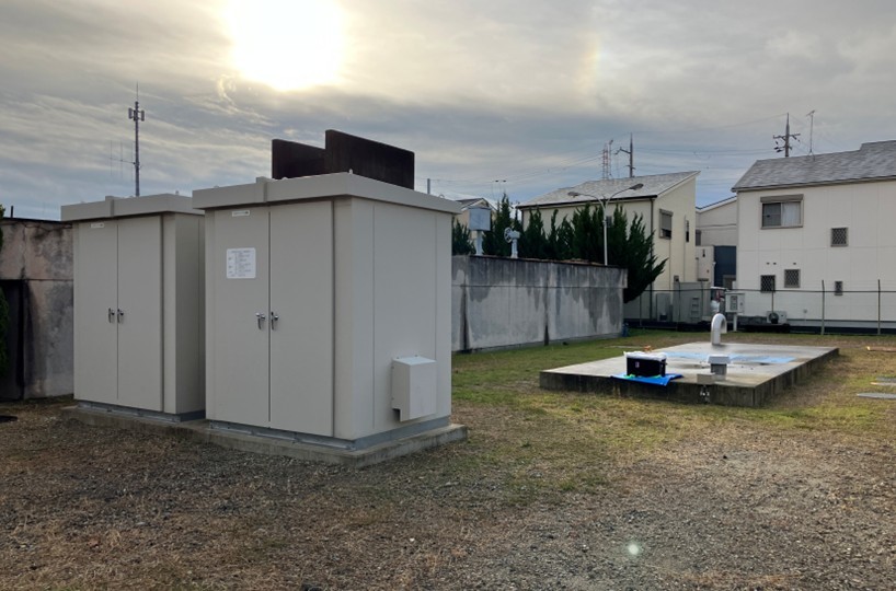 楠根配水場マイクロ水力発電所のようす(1)