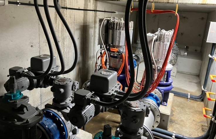 楠根配水場マイクロ水力発電所のようす(2)