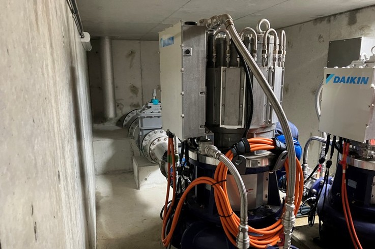 楠根配水場マイクロ水力発電所のようす(3)