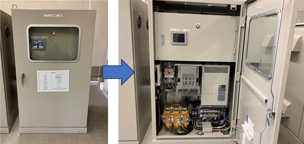 なかとかち浄水場マイクロ水力発電所のようす(2)