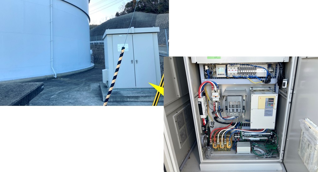 淡路調整池マイクロ水力発電所のようす(2)